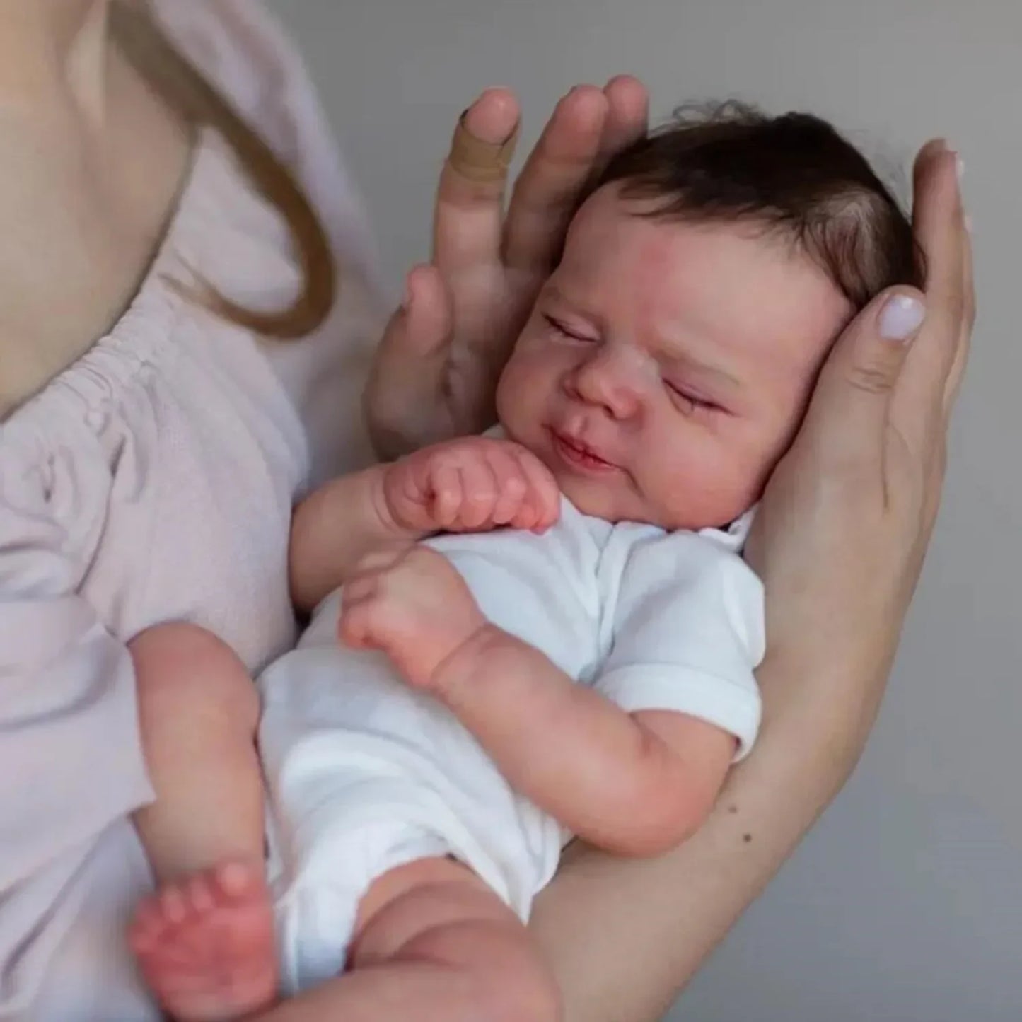 48cm Realistic Sleeping Reborn Baby Doll – Soft Body Newborn with Lifelike Features