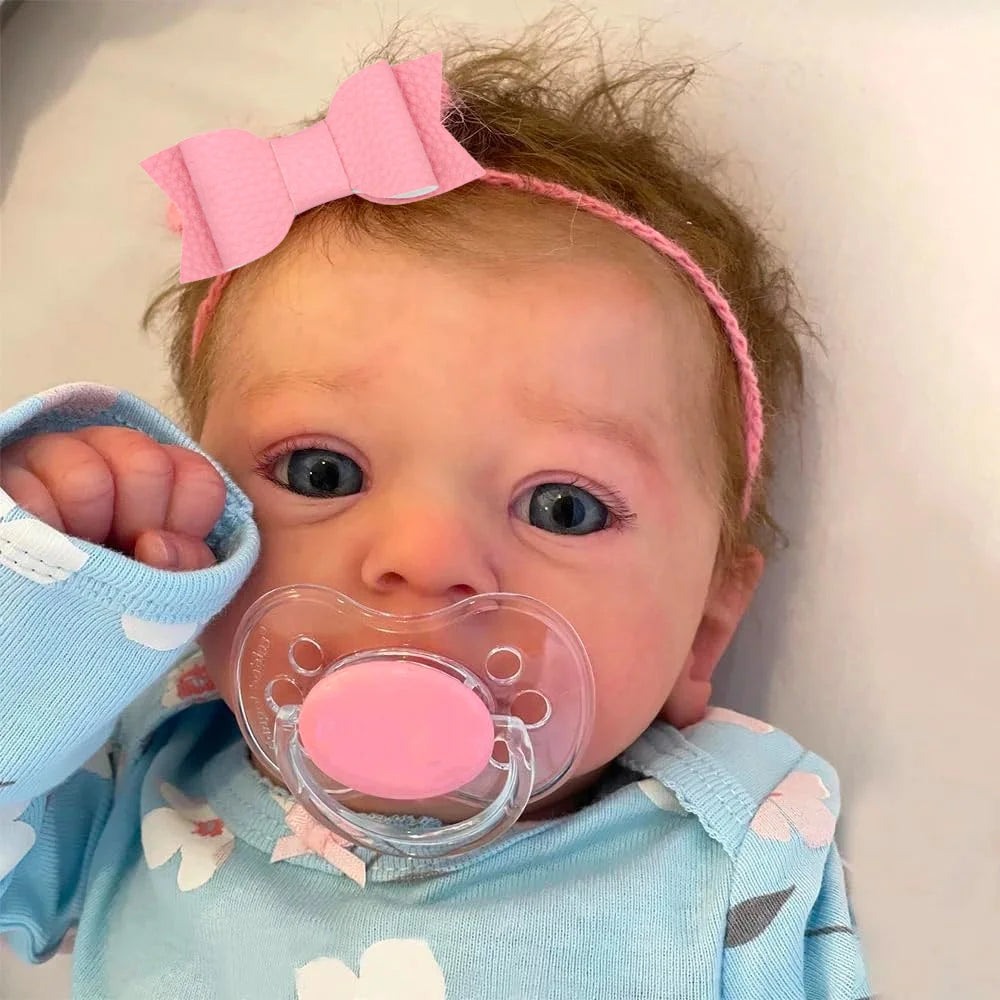 Lifelike 46cm Reborn Baby Doll – Realistic Newborn with Soft Vinyl Skin & Hand-Painted Details